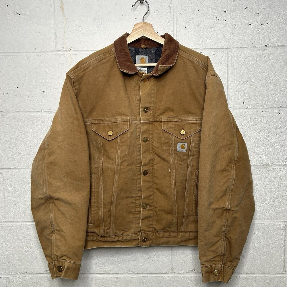 Vintage Carhartt Blanket-Lined Trucker Jacket “Brown” J148